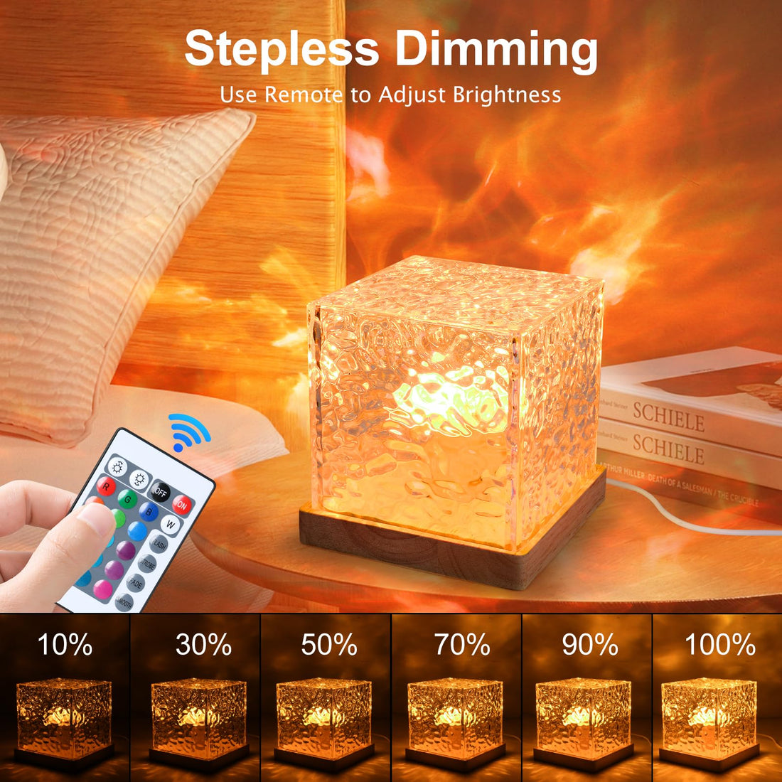 VANTIXO Aurora Cube | Water Ripple Projector Lamp